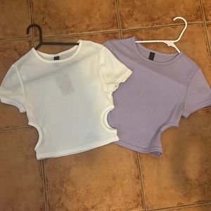 Crop t-shirt (just the purple)